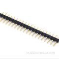 3.0mm 피치 핀 헤더 커넥터 단일 행선 직선 SQ0.64mm H : 2.0mm 1*20p